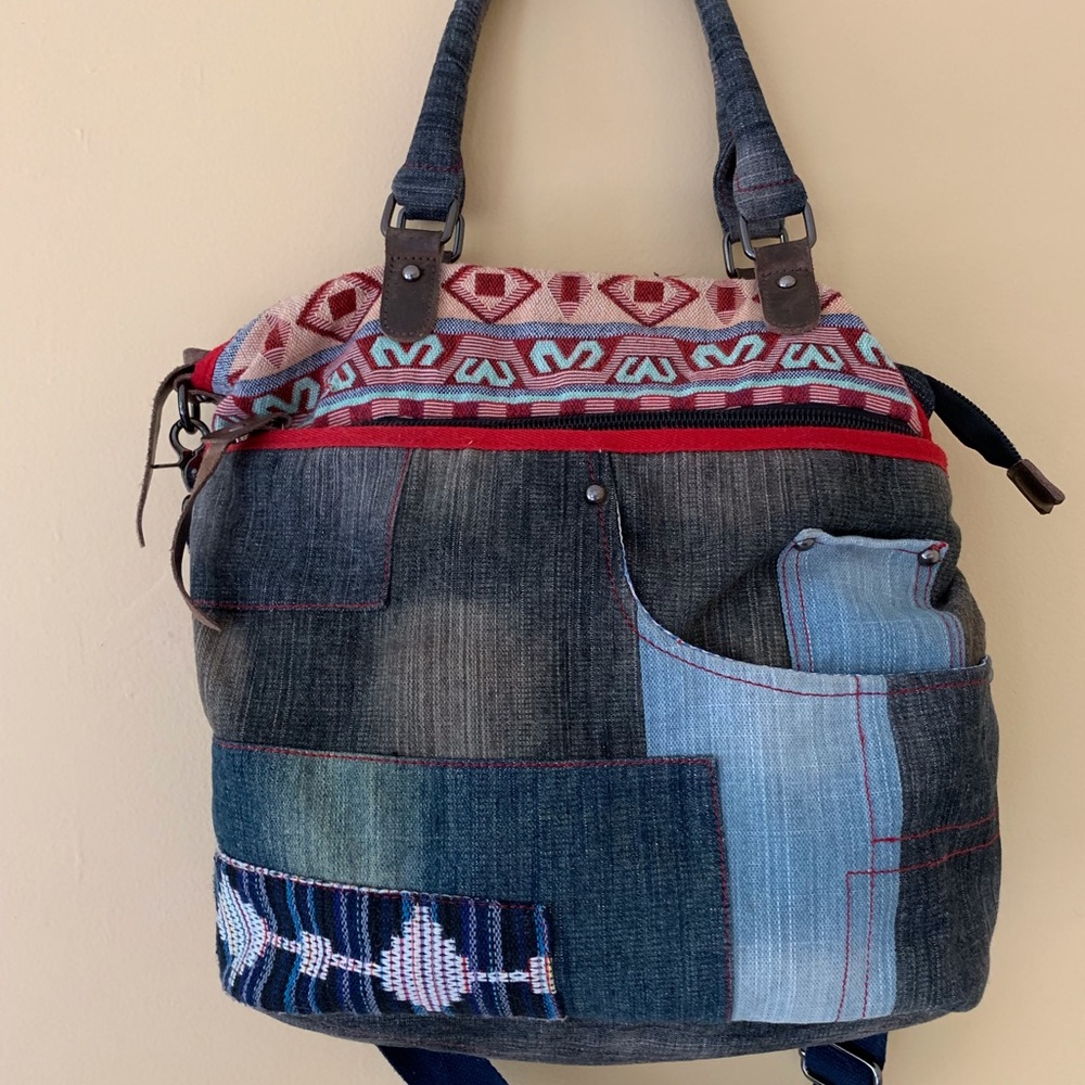 Denim Patch Bag